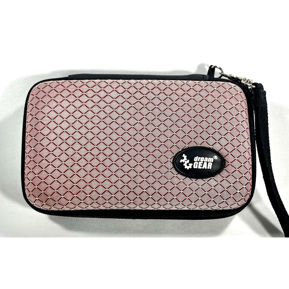 Dream GEAR Hard Case for Nintendo DS  Red/Pink with Strap